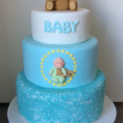 New Baby Boy Cake