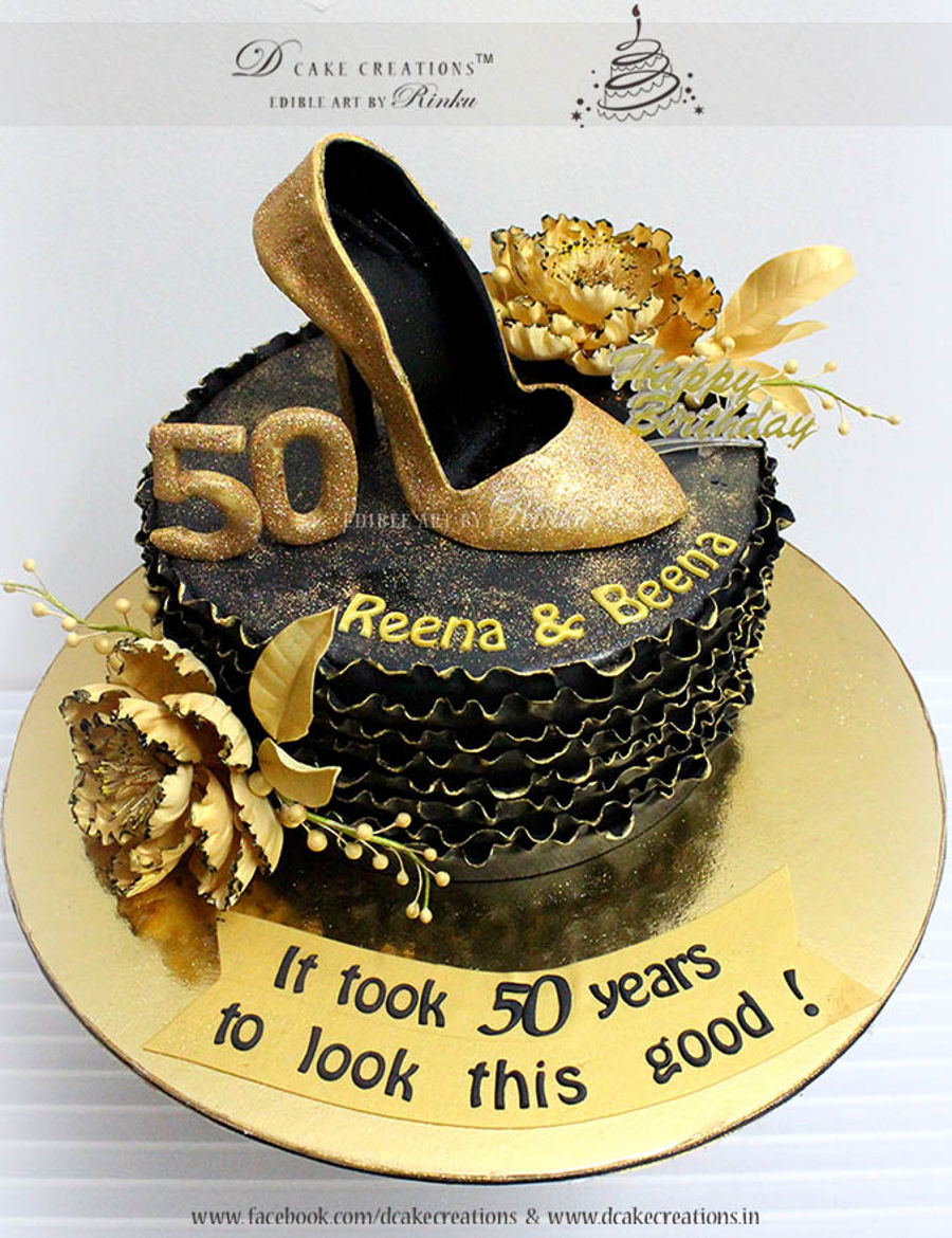 Gold Shoe Cake Gold Shoe Cake