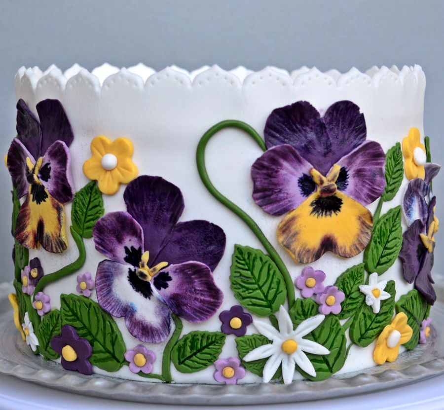 Pansy Cake - CakeCentral.com