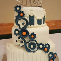 Mom's Cake I made this cake as a surprise for my mother's 80th surprise party!