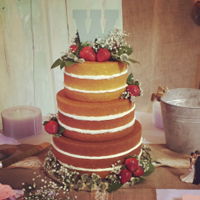 Naked Wedding Cake The bride wanted a rustic, shabby chic wedding. She had fallen in love with the naked wedding cakes. She was so insistent I decided I would...