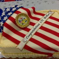 Patriotic Promotion Cake Made this for a co-workers Army Promotion to Lt Colonel.