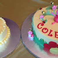 Peppa Pig Peppa Pig Cake & Smash Cake. Buttercream with fondant accents.