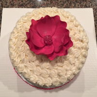 Practice Cake For A Friend Did not bake much last year due to family issues so just getting back. Did this little 8 inch for my pilates teacher who is going on...