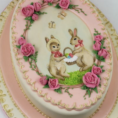 French Vintage Easter Cake