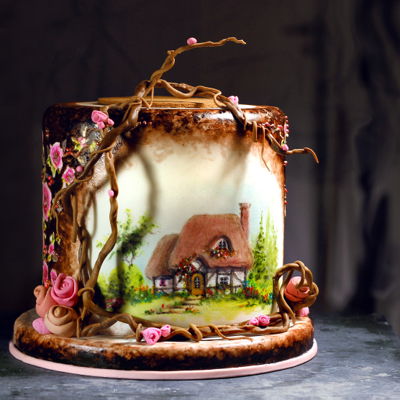 Handpainted Cake