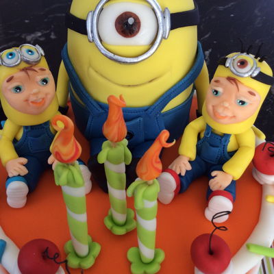Minions Birthday Cake For Twins