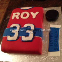 Hockey Jersey Cake My husband idolized Patrick Roy growing up so I patiently waited for his 33rd birthday to make him this. Thankfully, the last name just...