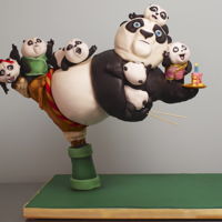 Kung Fu Panda 3D Cake A gravity defying Po cake for my zon Jamie. We loved the movie so much!