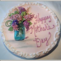 Lilacs And Mason For Mother My Mother loves mason jars and Lilacs ,so I sculpted a small mason jar ,made a mold and cast with Lavender hard candy. Hand sculpted lilac...