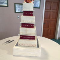 Vow Cake Four tier for final vow for a religious order. The top tier had to be eggless/no soy and I made a chocolate cake with an eggless chocolate...