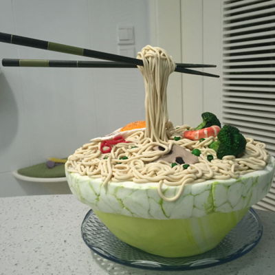Bowl Of Noodles Cake