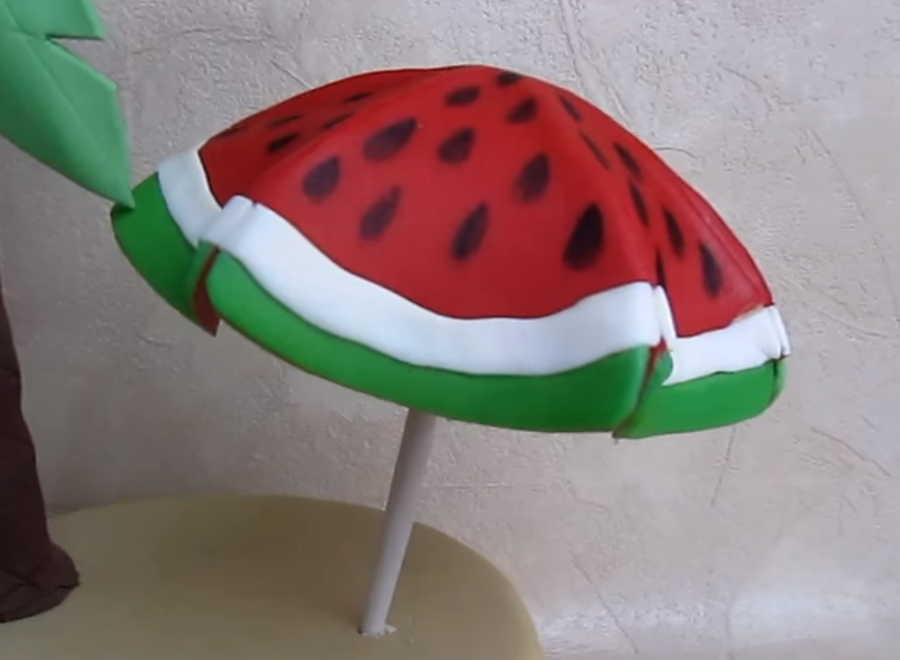 Watermelon Umbrella Out Of Fondant