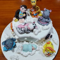 Baby Shower Cake baby dreaming