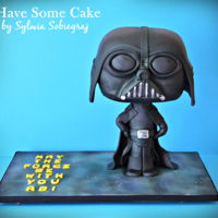 Darth Vader Birthday cake made for a big fan of Star Wars