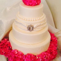 Hydrangea Wedding Bliss I had some beautiful hydrangeas in my garden so I decided to put them to use and made a dummy cake