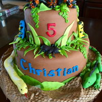 Reptile/rainforest Cake Reptile/Rainforest creature cake