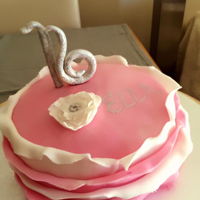 Ruffle Cake Small Victoria sponge ruffle cake my 1st time with doing ruffles was quiet pleased with the end result.