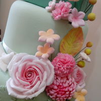 Sugar Rose, Carnation, Magnolia Free hand sculpting