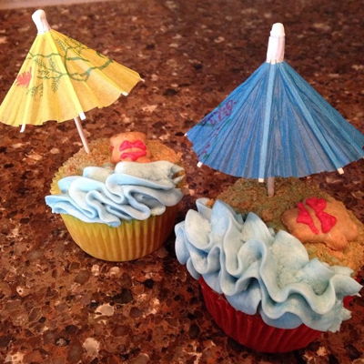 Beach Cupcakes