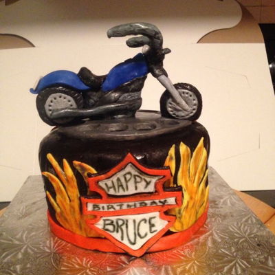 Harley Davidson Fatboy Cake