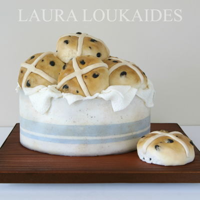 Hot Cross Buns Cake
