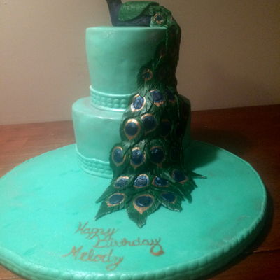 Peacock Cake