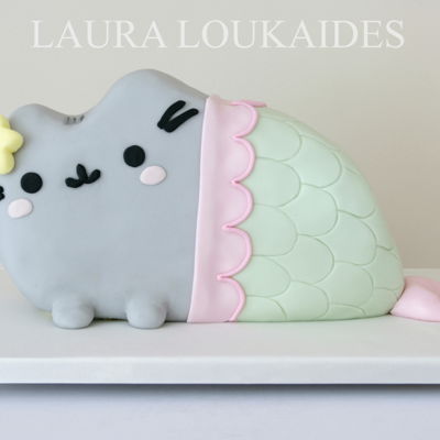 Pusheen Mermaid Cake