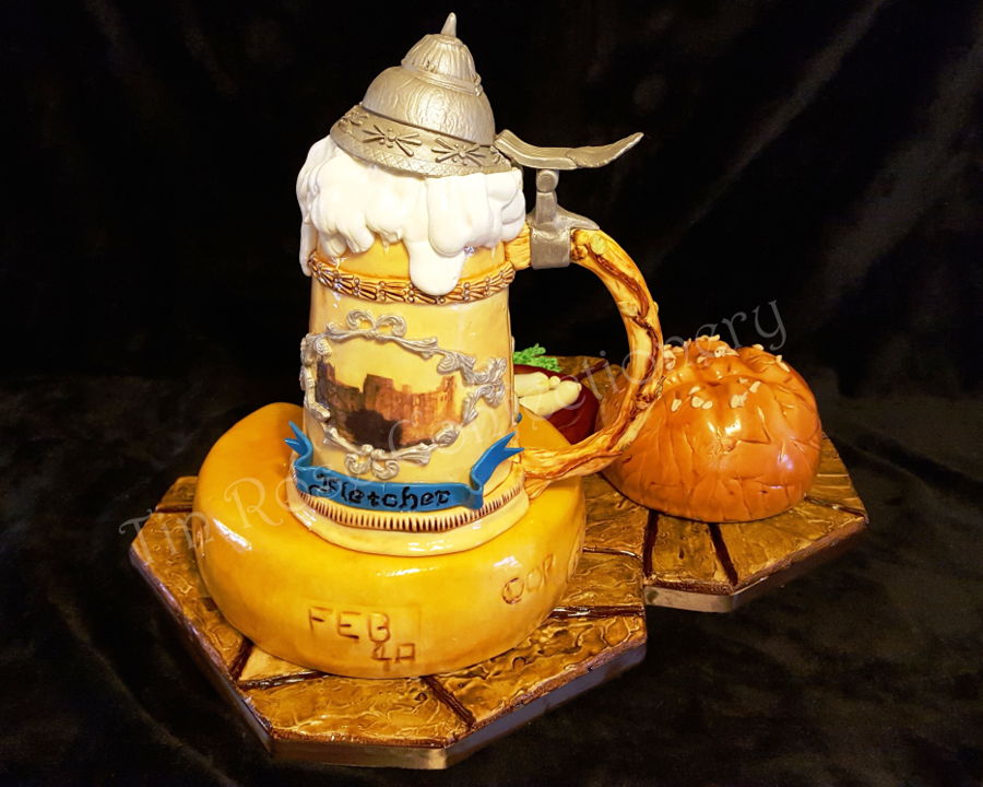 German Beer Stein Birthday Cake - CakeCentral.com