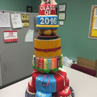 2016 Graduation Cake Cake that I made for co-workers graduation this year.