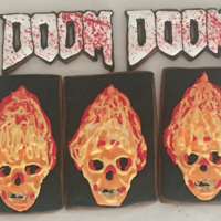 Doom Cookies Based on the original video game. Video tutorial at