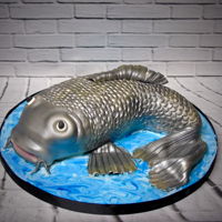 Fish Cake Made for a keen fisherman