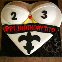 Fun Cake For Him! Filled with fresh fruit !