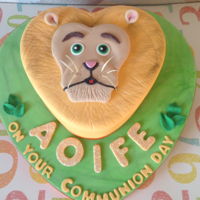 Lion Cake Carrot coconut and walnut lion face cake