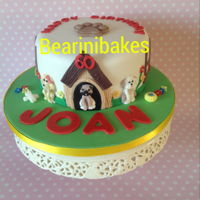 Puppy Cake Coffee and walnut cake