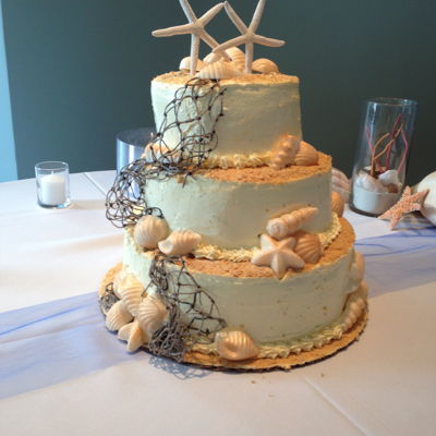 Beach Wedding Cake