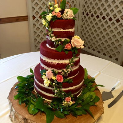 Red Velvet Naked Cake