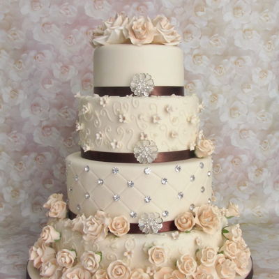 Rose Wedding Cake