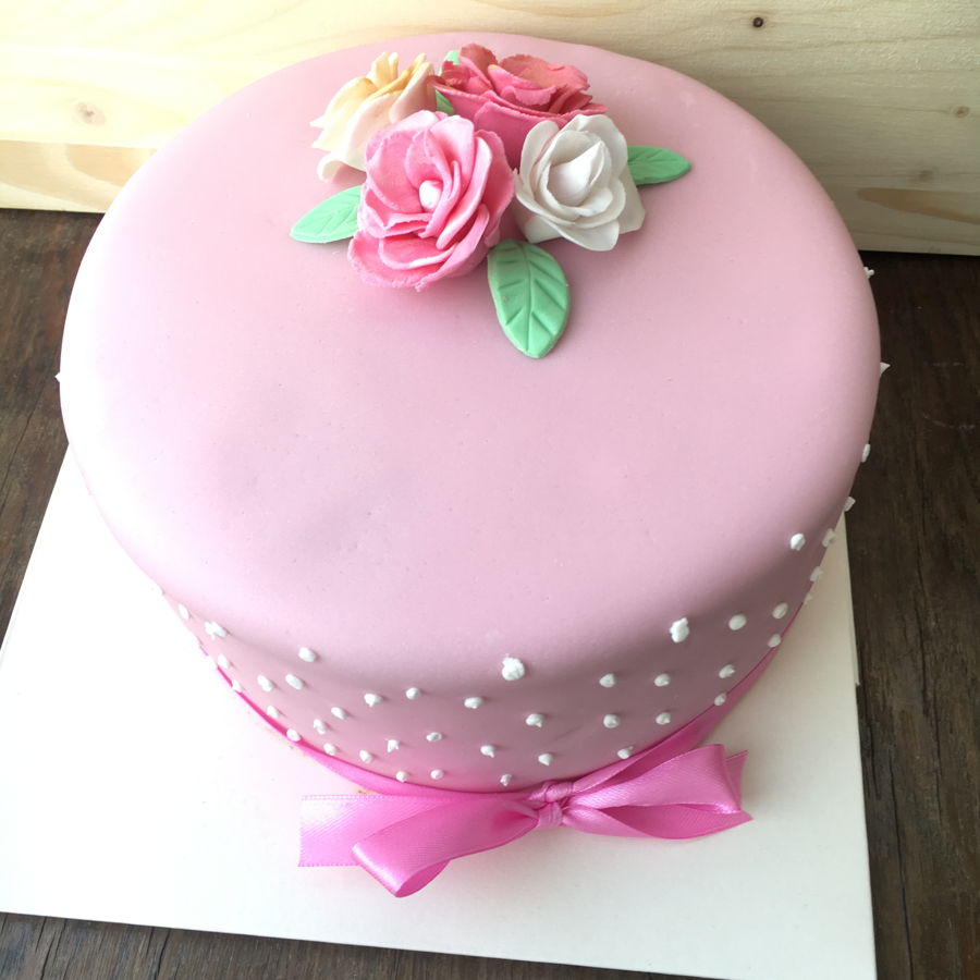 Pink Birthday Cake - CakeCentral.com