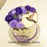 51St Bday Simple buttercream cake for a 51st b'day. I've been making cakes for 7 years and this is my first time to make buttercream roses...