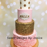 Bella's 1St 1st b'day cake.