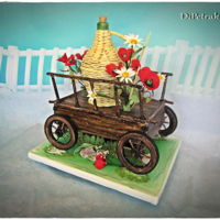 Cart And Field Flowers With vanilla cream and lots of olives
