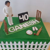 Cricket Cake Almond cake, thin layers of guava filling spread on the inside layer then vanilla buttercream sandwiched by it all.