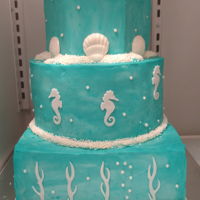 Under The Sea Seahorses made with circut.