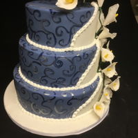 Wedding Cake Calla Lilly Wedding Cake