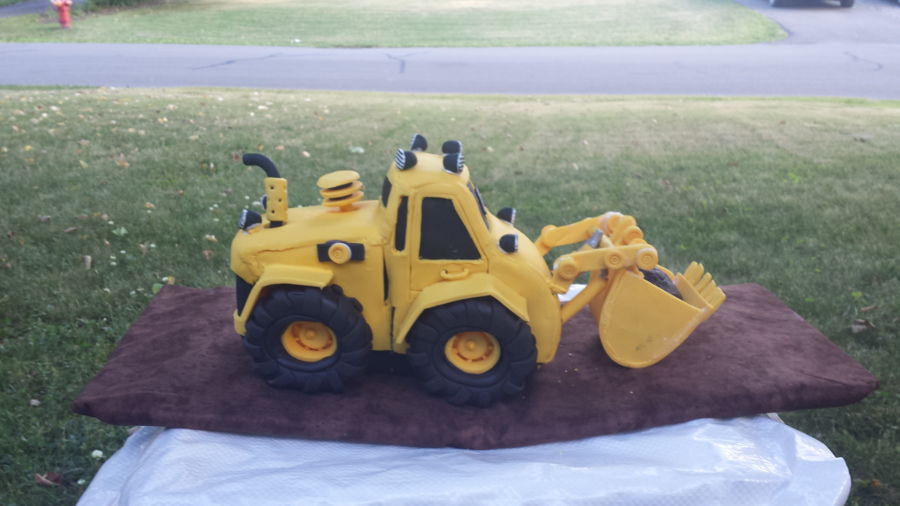 Backhoe Cake