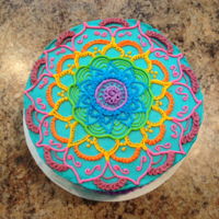 Mandela Design Orange Peach Cake Mandela Orange & Peach cake with Peach Schnapps, Orange Buttercream & Peach Jam