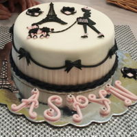 Paris Themed Birthday Cake Paris themed birthday cake