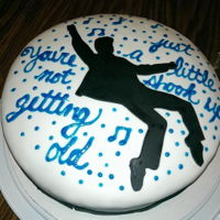 Simple Elvis Cake This was requested for someone's Grandma's 90th birthday