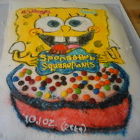 Spongebob Pull Cake Spongebob square pants. Used 24 cup cakes and I put butter cream icing on top. I needed a cake for a family reunion and wanted to make it...